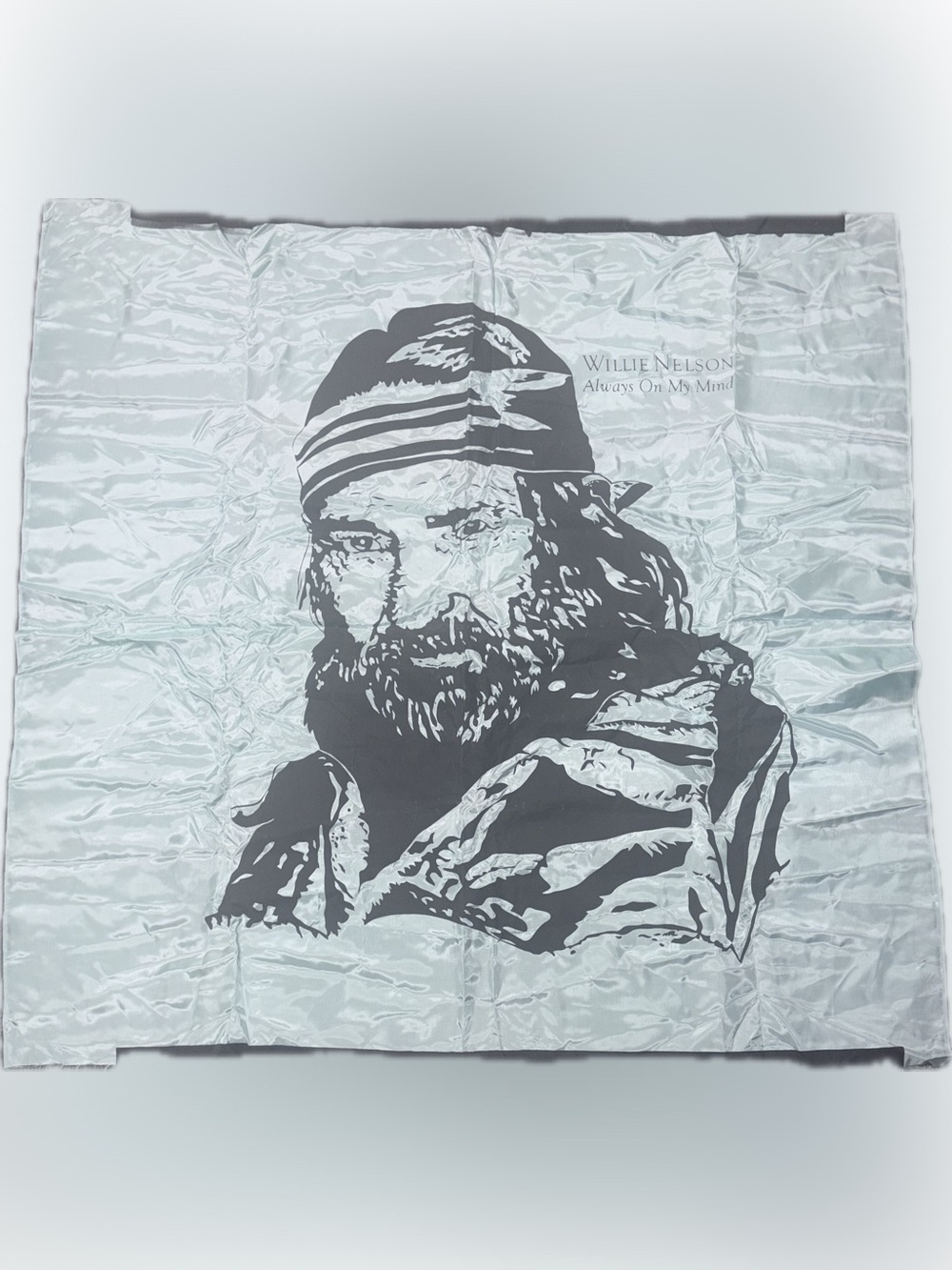 Vintage 1982 Willie Nelson Always On My Mind Satin Promotional Banner